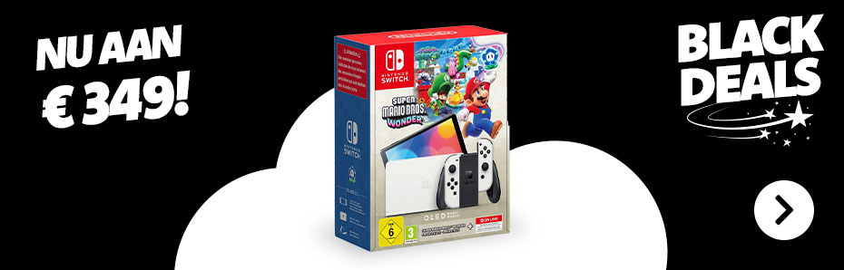 Switch OLED met Super Mario Bros Wonder + 12 maanden abonnement NSO; nu aan €349!