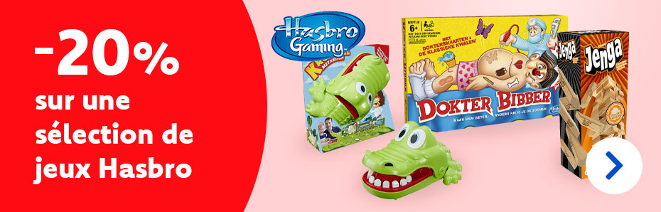 20 % de réduction sur une sélection jeux de Hasbro