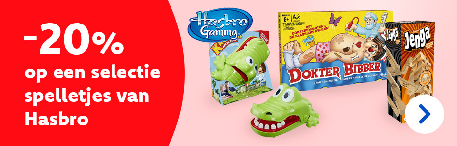 20% korting op een selectie Hasbro spellen