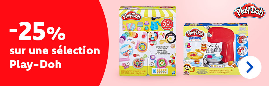 25 % de réduction sur une sélection de Play-Doh